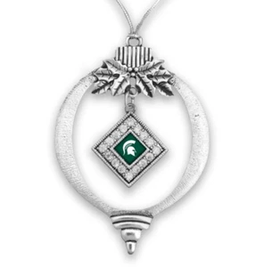 48585 Michigan State University Spartans Bombilla con adorno de pedrería - Imagen 1 de 1