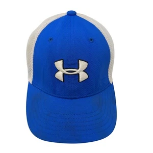 Under Armour Golf Fitted Hat Blue Youth XS/SM Mesh Back Colorblock - Picture 1 of 9