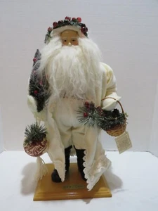 VTG 2004 DEPT 56 OLD WORLD SANTA COLLECTION SKING SANTA W/BEAR 20" - Picture 1 of 9