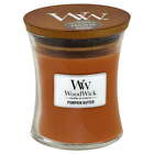 Woodwick Pumpkin Butter Scent Medium Hourglass Candle With A Wooden Lid