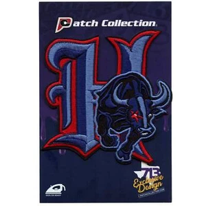H Bull Sports Parody Patch Houston Football Fan Embroidered Iron On - Picture 1 of 3