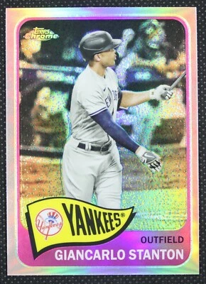 2021 Topps Chrome Giancarlo Stanton 1965 Retro #TH65-34 New York Yankees - Image 1 of 2