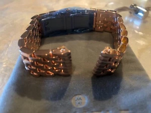 Bracciale orologio MICHELE DECO 16 (SOLO ADATTO) oro rosa 18kt plt 16mm -MS16DM267715 - Foto 1 di 4