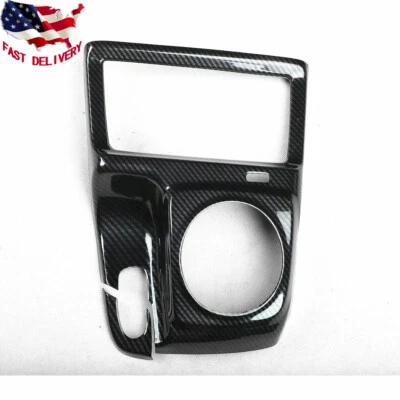 Carbon Fiber Style Manual Gear Shift Frame Cover Trim For Honda Civic 2006-2011 - Image 1 of 4