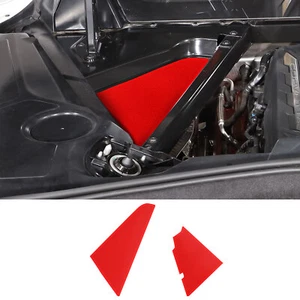 Red Steel Car Engine Bay Panel Cover Accessories Trim For Corvette C8 2020-2024 - Picture 1 of 8