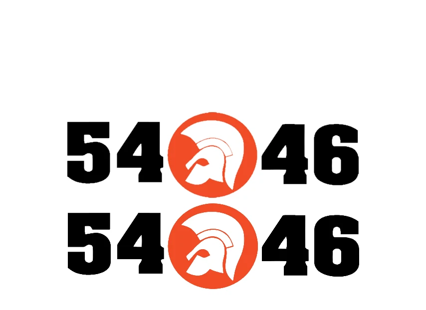 Trojan 54 46 stickers X 2 pair Maytals reggae ska skinhead scooter