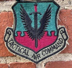 United States Air Force Tactical Air Command USAF Military Patch grün gebraucht 3" - Bild 1 von 4