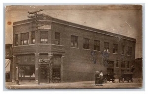 BLOOMFIELD NEBRASKA RPPC ~ Straßenszene ~ Zahnarztpraxis ~ - Bild 1 von 2