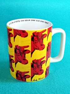 Andy Warhol KUH Becher Rosenthal Gruppe Pop Art Gemälde groß Kaffee Tee rar - Bild 1 von 9