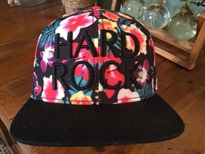 New HARD ROCK TAMPA Hotel & Casino Hat Cap, Hawaiian Aloha FLORAL, SnapBack - Picture 1 of 5