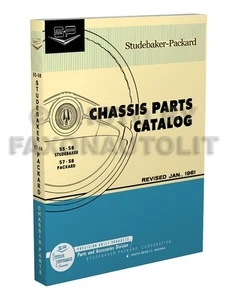 1955 1956 1957 1958 Studebaker Mechanical Parts Book Chassis Part Catalog - Bild 1 von 7