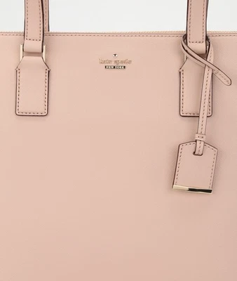 Kate Spade Cameron Street Lucie Leather Purse Tote Toasted Bnwt Pale Pink - Image 1 of 4
