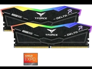 Team Group FF3D532G6400HC38JDC01 T-Force Delta RGB RAM 32GB 2x16 DDR5 288-Pin - Picture 1 of 4