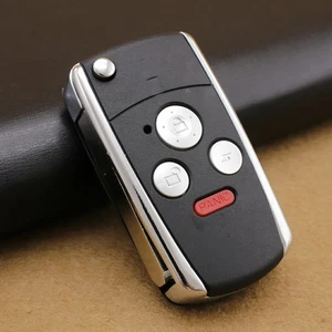 3+1 4 Remote Button Folding Flip Key Shell Fob Case For Honda Accord Civic CRV - Picture 1 of 6
