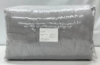 NEW Pottery Barn Velvet Tufted FULL/QUEEN Comforter ~Gray - Image 1 of 2