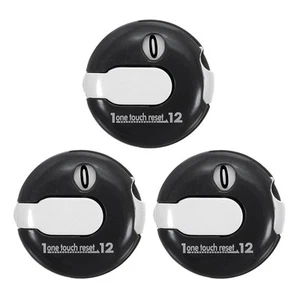 3 Pack Golf Score Counter Mini Golf Stroke Attachment Black - Picture 1 of 8