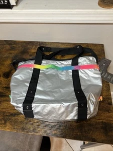 Andi Midnight Metal Colorchrome Tote Bag Size 20.5”x12”x5” - Picture 1 of 4