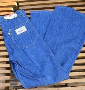 Pantalones de mezclilla vintage Levi’s cintura alta años 70 talla 10 25” cintura campana con etiqueta - Imagen 1 de 4