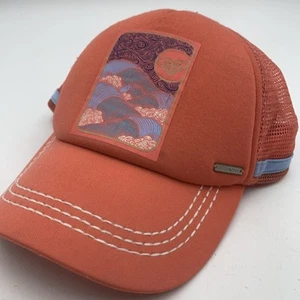 Sombrero de camionero Roxy para mujer Snapback salmón rosa olas surf ropa de playa - Imagen 1 de 6
