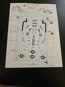 Super Scale International 1/72 F7U-3M Cutlass Decal #579 - Bild 1 von 3