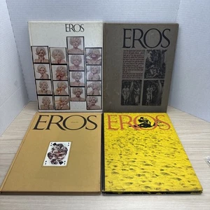 EROS Complete 4 Vol Set 1962 HC Ginzburg Marilyn Monroe Bradbury Art Photos - Picture 1 of 24