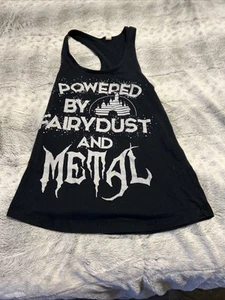 Powered By Fairy dust And Metal Tank top Size Small - Picture 1 of 7