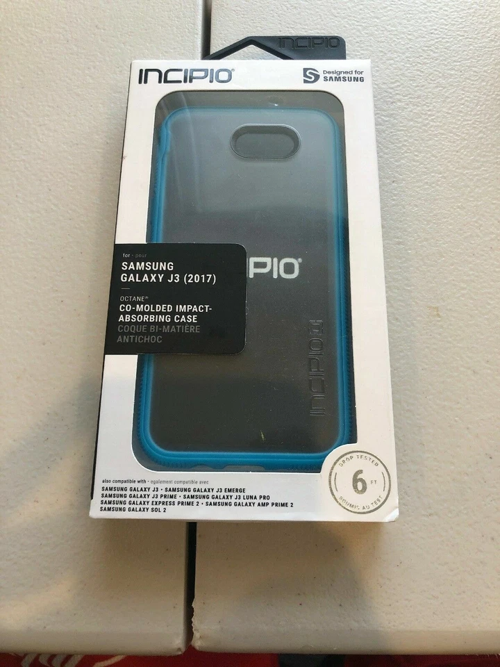 Funda Serie INCIPIO Octane para Samsung Galaxy J3 (2017) - Escarcha/Azul Foto 1 de 3