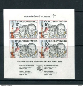 Czechoslovakia 1987 Sheet Mi Block 73 MNH Imperf Phil Exhibition 12228 - Picture 1 of 1