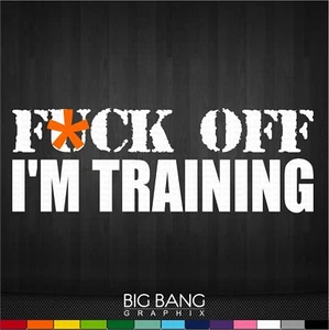 Funny Training Vinyl Sticker Decal Humor Athlete Gym Workout Fitness Nerd Gift - Bild 1 von 4