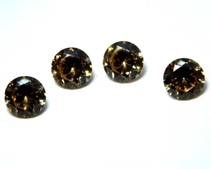 Lotto pietre preziose sfuse zirconi cambogiani taglio tondo 4,0 ct. M81 - Foto 1 di 6