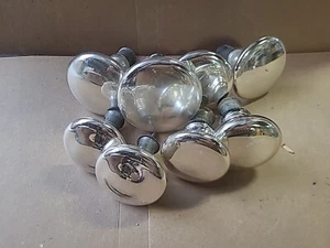 Lot Of 8 Antique Mercury Glass Curtain Tie Backs Various Sizes - Picture 1 of 5