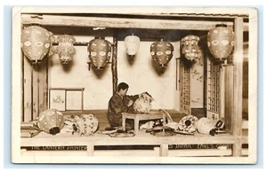 The Lantern Painter Antiguo Japón Corte del Conde Inglaterra RPPC Postal G13 - Imagen 1 de 2