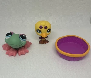 Littlest Pet Shop Bonitos Pares #2356 #2357 Brillo Pato Rana Rosa Zapatos Piscina - Imagen 1 de 22