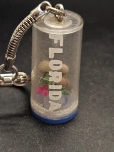 Vintage Florida Souvenir Keychain - beach in a bottle collectible - Picture 1 of 4