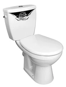  HUMOR TOILETTE 32cmX12cm AUFKLEBER STICKER (WA021) - Bild 1 von 1