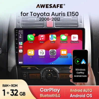 Android 13 Autoradio GPS Navi WiFi RDS Für Toyota Auris E150 2006 2007 2008-2012 - Bild 1 von 4