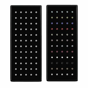 60 PCS Stainless Steel CZ Nose Studs Rings Bone Piercing Pin Body Jewelry 22G - Picture 1 of 11