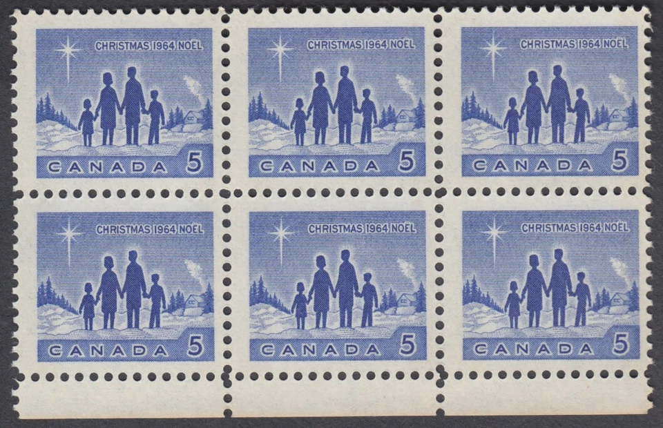 Canada - #435p Christmas W2B Tagged Block of Six - MNH Foto 1 de 1