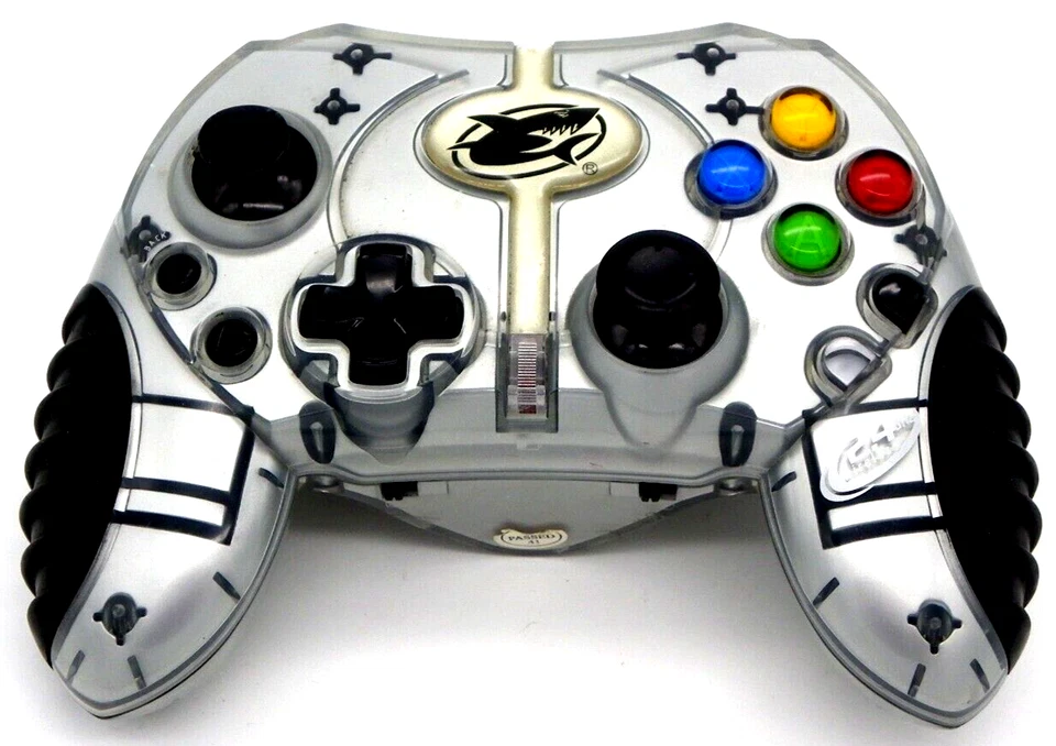 Silver Game Shark Pad Pro Wireless Controller For Original Microsoft Xbox 2005 - Image 1 of 1