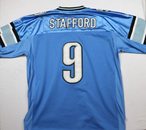 Reebok Detroit Lions NFL Jersey Stitched Matthew Stafford #9 Mens Size 52