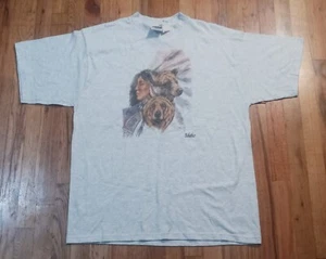 vintage Idaho Indian Grizzly brown Bear t shirt XL NEW nwt deadstock souvenir - Picture 1 of 5