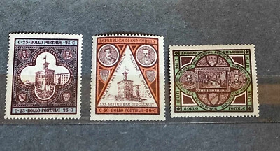 San Marino 1894 Opening of the Government Palace set MH - Image 1 of 4