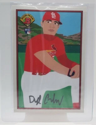 2021 Topps X 1989 Bowman by Keith Shore #7 Dylan Carlson RC - Print Run: 7015🔥 - Image 1 of 2