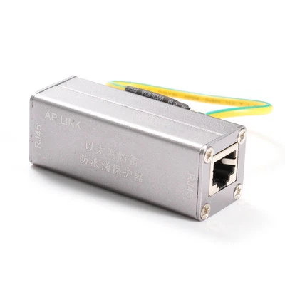 RJ45 Adapter Ethernet Network Surge Protector Device Lightning Thunder Arrester - Image 1 of 4