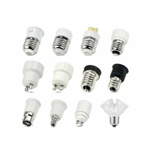 E27 GU10 E14 B22 E12 G9 Bombilla Adaptador Lámpara Convertidor Soporte Extensor Toma de Luz - Imagen 1 de 22