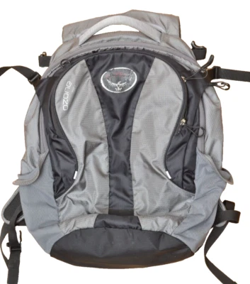 Osprey Ozone Day Backpack Gray Black Hiking Outdoors - Image 1 of 4