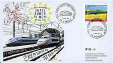 PE616 FDC European Parliament "1st Commissioning Rhine-Rhone TGV" (Belfort) 2011