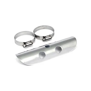 Paracalore in acciaio cromato drilled lunghezza 18 cm universale - Foto 1 di 1