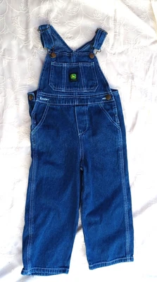 Mono vaquero John Deere niños con tirantes correas ajustables granjero talla 4T Foto 1 de 4