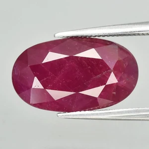 💎 6.12ct Oval Natural Purplish Red Ruby - Unheated, Mozambique Gemstone - Picture 1 of 4